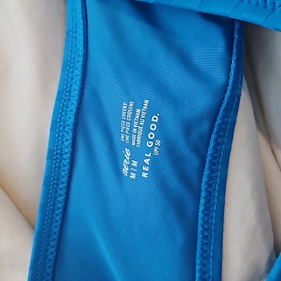 Aerie Blue One Piece Sexy Swim Suit - Picture 4 of 7